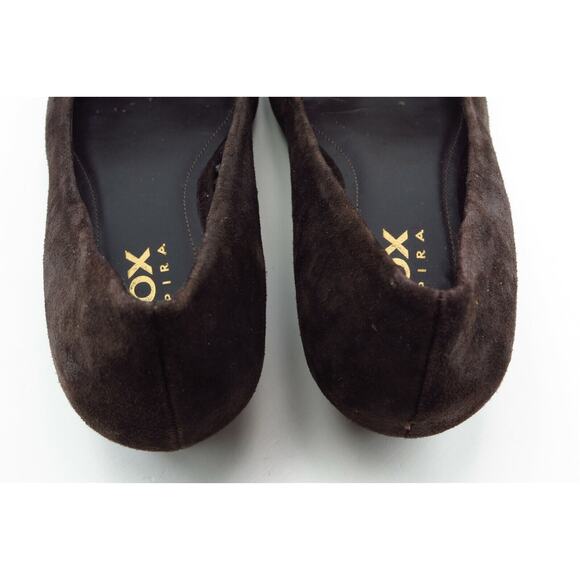 Geox Size 37.5 M Brown Round Toe Flats Leather Women - Picture 5 of 7